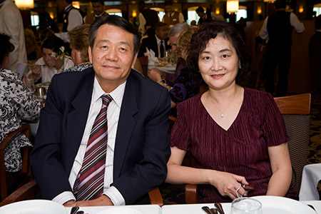 Baba and Mama at formal dinner