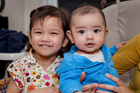 Elianna and Zachary in 2013